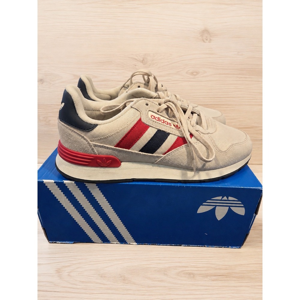 Adidas Treziod 2 Men's 8.5 Aluminum Red Navy JQ9042 Sneakers OG